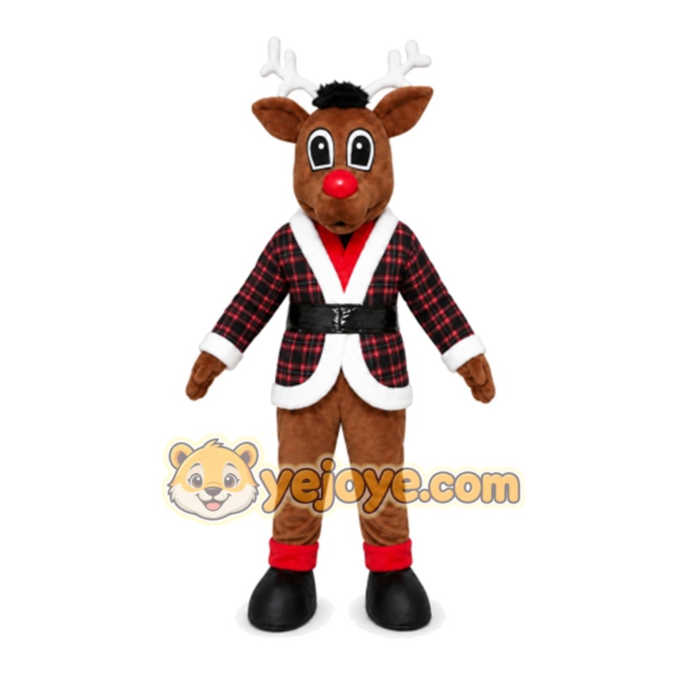 Reindeer Mascot Costume for Adults Custom Logo Party Character Suit