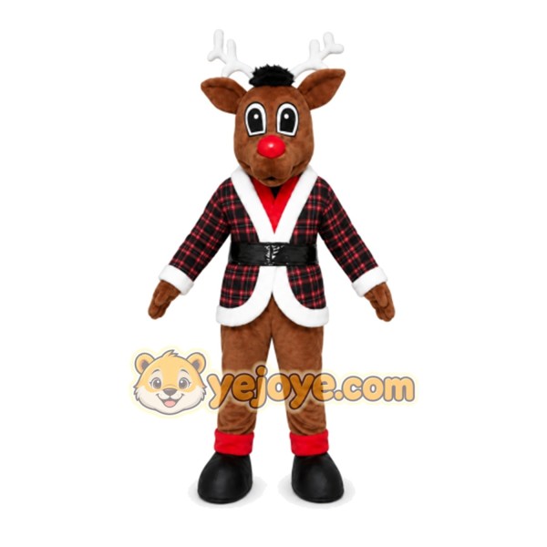 Reindeer Mascot Costume for Adults Custom Logo Party Character Suit Reindeer Mascot Costume for Adults Custom Logo Party Character Suit