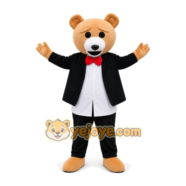 Bear Mascot Costume for Adults Custom Logo Party Character Suit