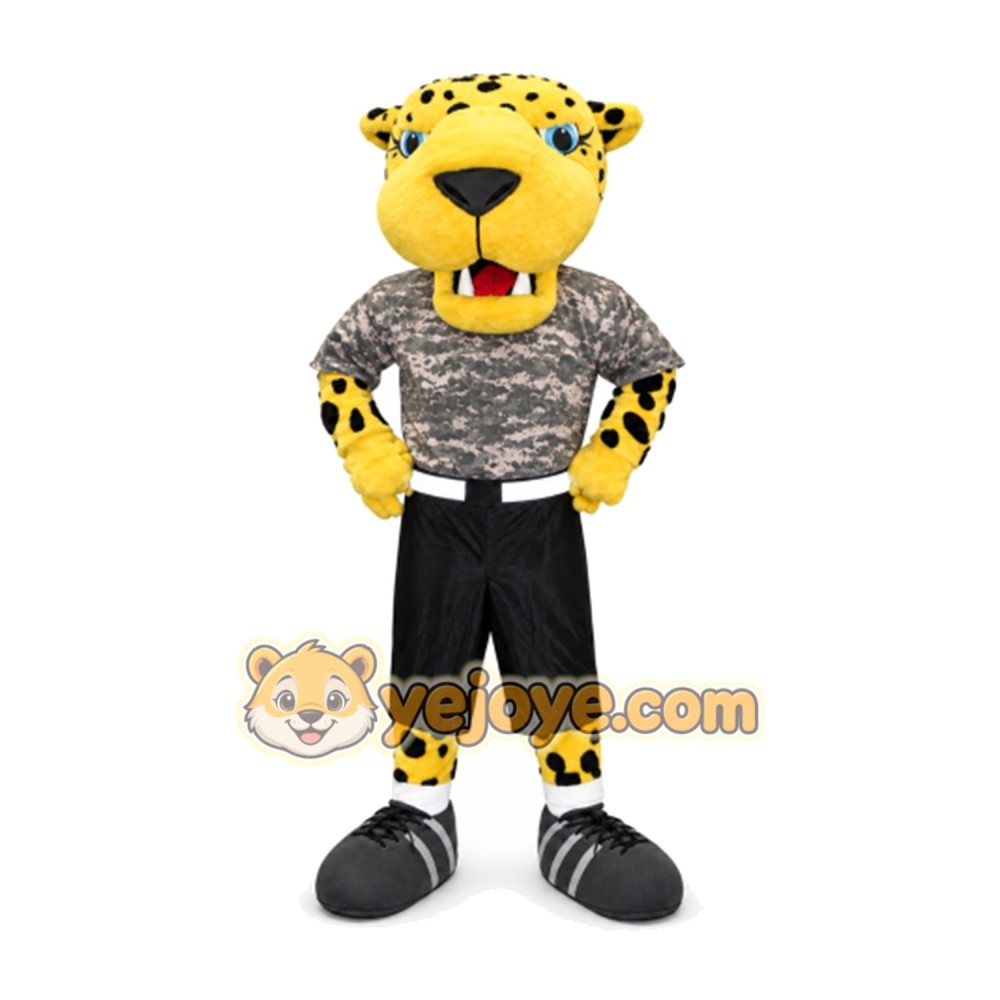 Leopard Mascot Costume for Adults Custom Logo Party Character Suit