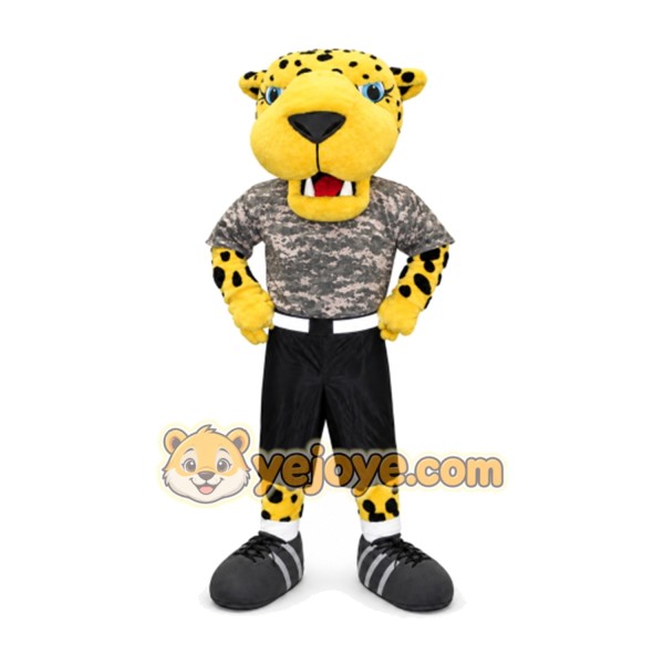 Leopard Mascot Costume for Adults Custom Logo Party Character Suit