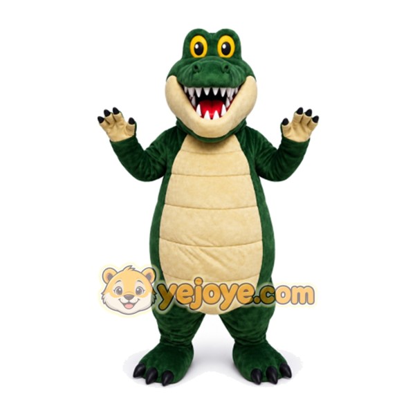 Crocodile Mascot Costume for Adults Custom Logo Party Character Suit