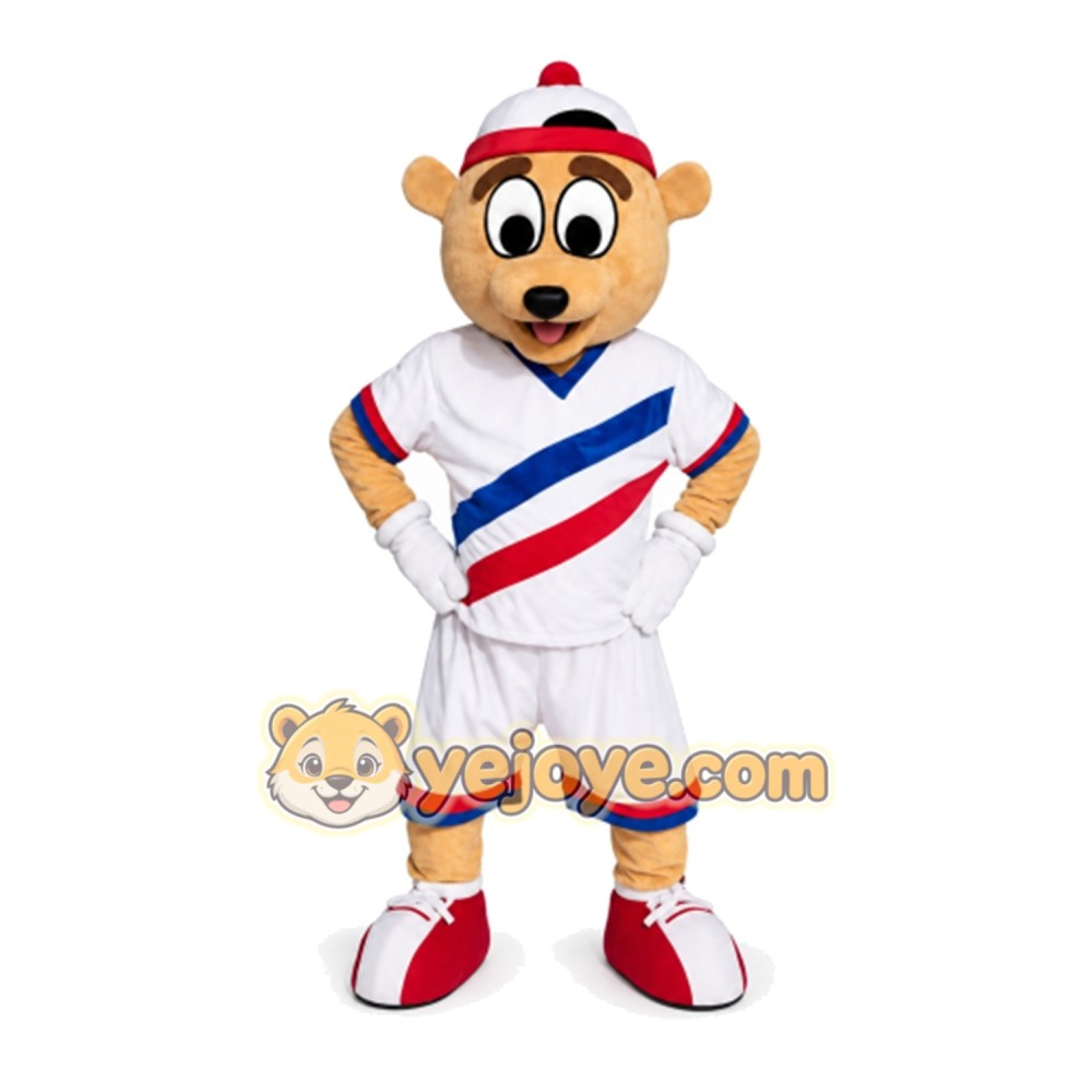 Bear Mascot Costume for Adults Custom Logo Party Character Suit