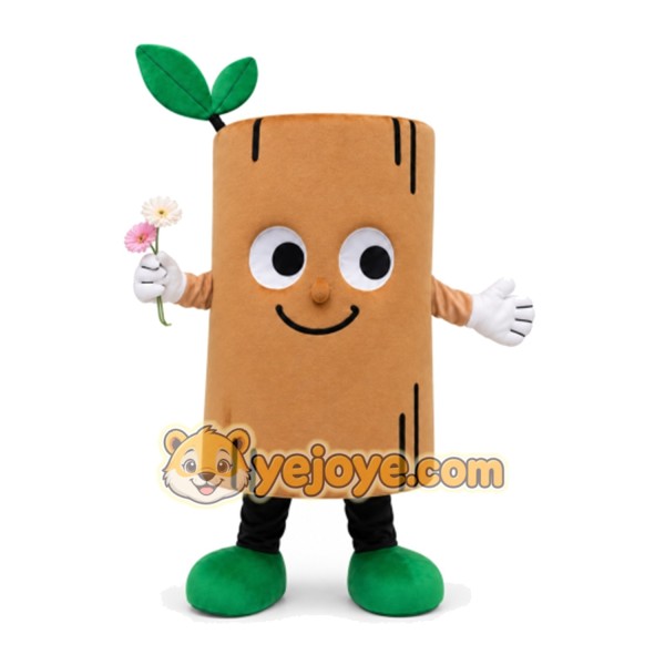 Log Mascot Costume for Adults Custom Logo Party Character Suit