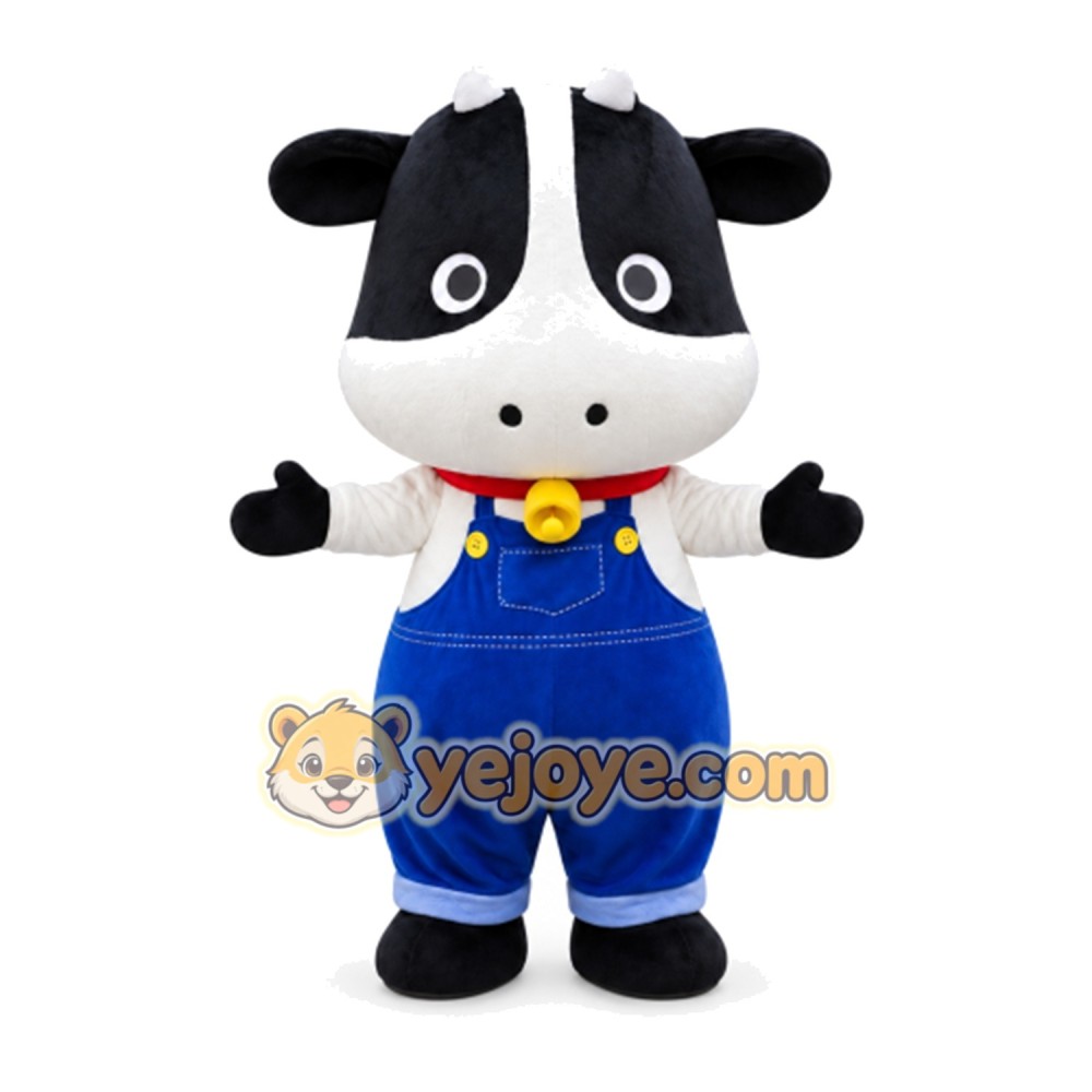 Cow Mascot Costume for Adults Custom Logo Party Character Suit