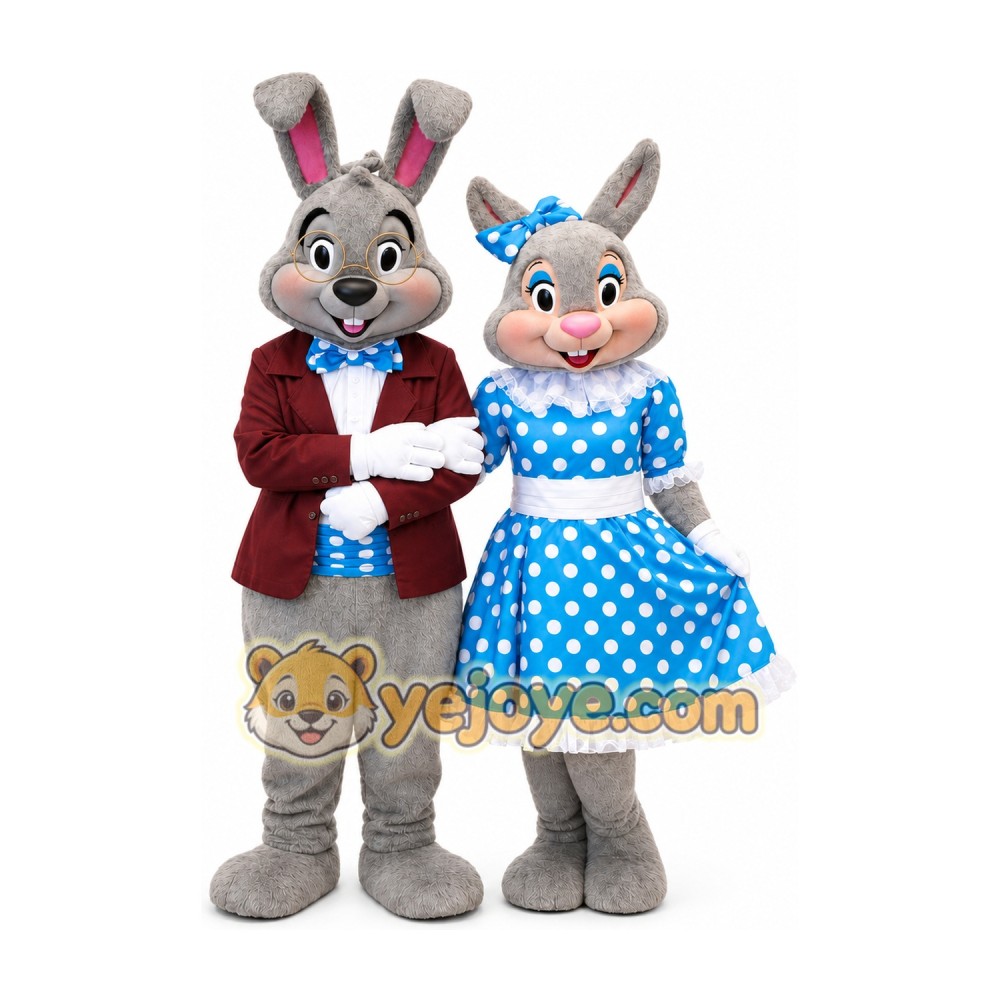 Rabbit Mascot Costume for Adults Custom Logo Party Character Suit Rabbit Mascot Costume for Adults Custom Logo Party Character Suit