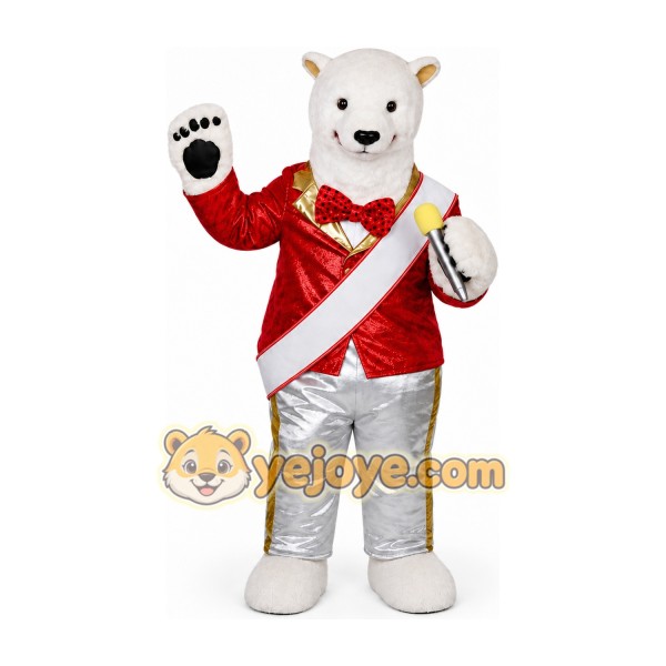 Bear Mascot Costume for Adults Custom Logo Party Character Suit