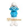 Blue Cartoon Character with White Hat Mascot Costume for Adults Custom Logo Party Character Suit Blue Cartoon Character with White Hat Mascot Costume for Adults Custom Logo Party Character Suit
