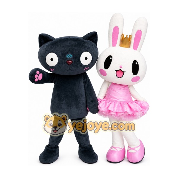 Rabbit Mascot Costume for Adults Custom Logo Party Character Suit Rabbit Mascot Costume for Adults Custom Logo Party Character Suit