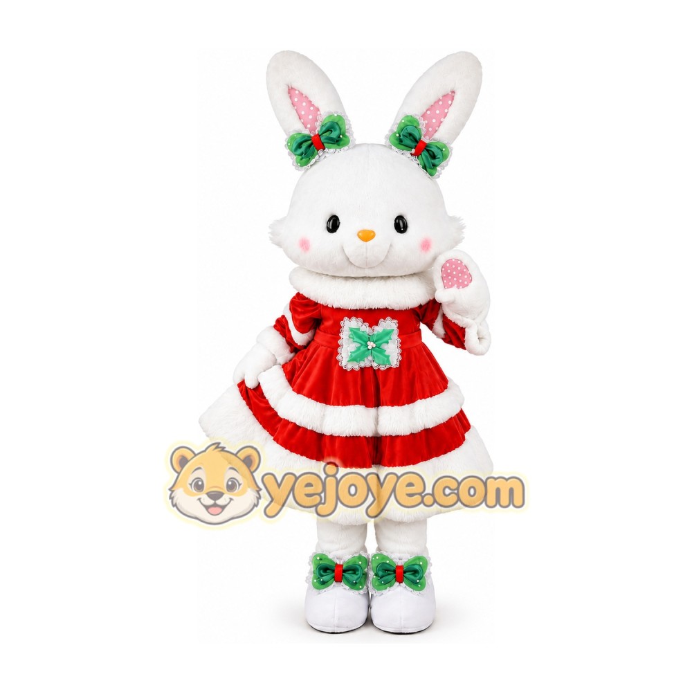 Bunny Mascot Costume for Adults Custom Logo Party Character Suit
