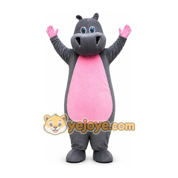 Hippo Mascot Costume for Adults Custom Logo Party Character Suit