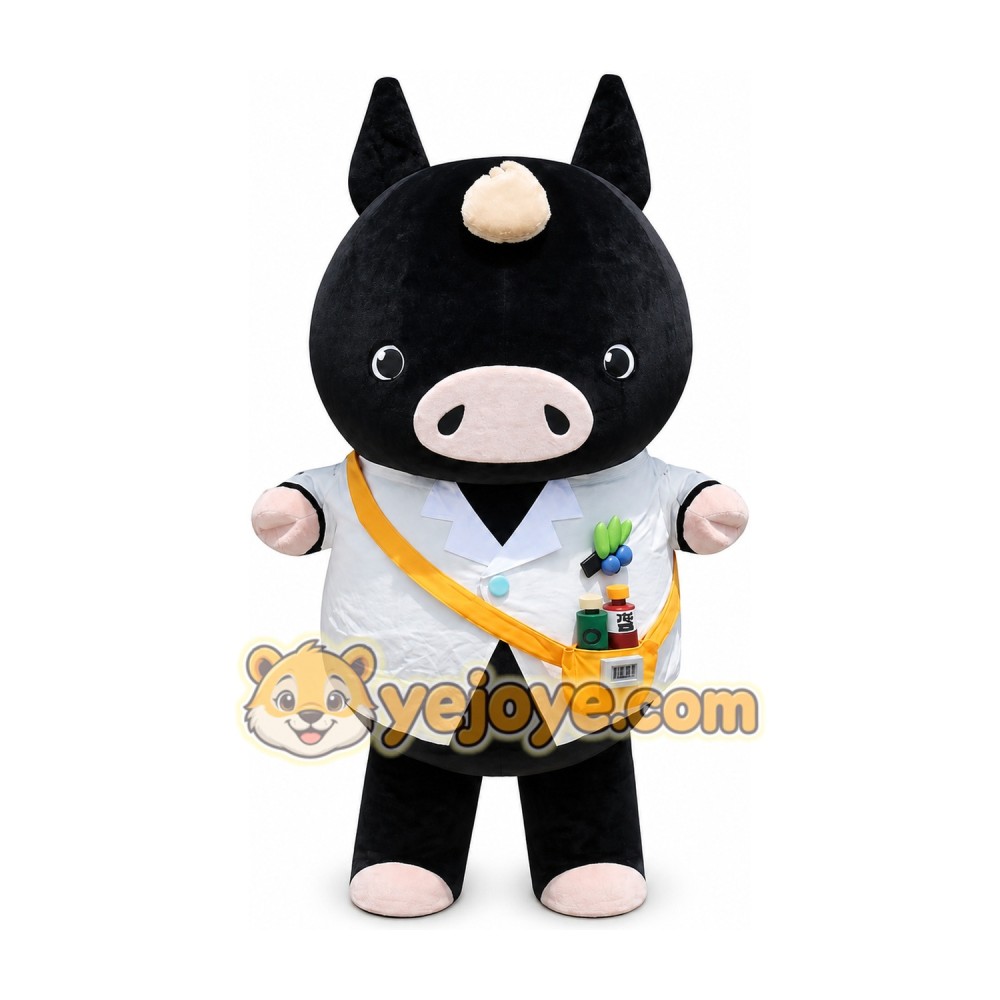 Pig Mascot Costume for Adults Custom Logo Party Character Suit