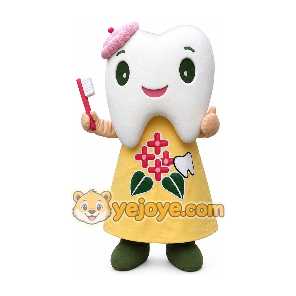 Tooth Mascot Costume for Adults Custom Logo Party Character Suit
