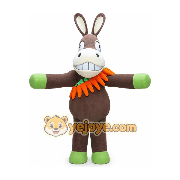 Donkey Mascot Costume for Adults Custom Logo Party Character Suit