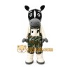 Zebra Mascot Costume for Adults Custom Logo Party Character Suit