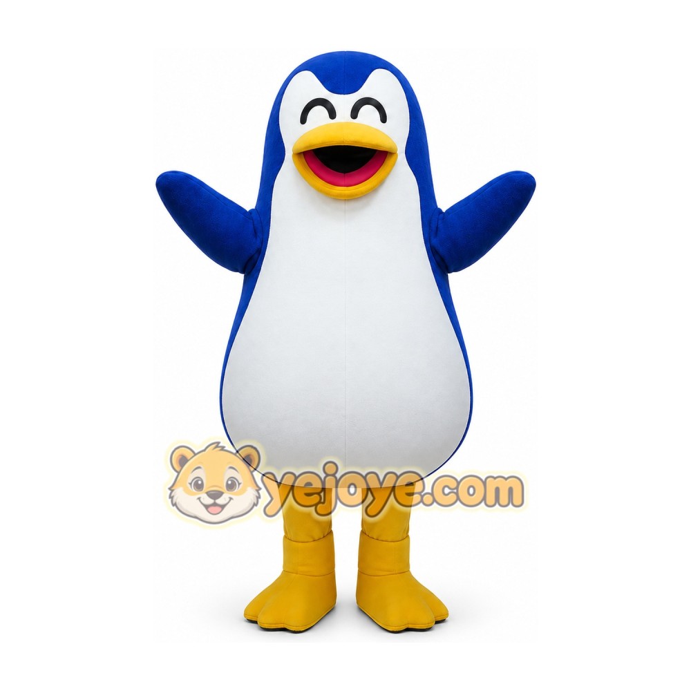 Penguin Mascot Costume for Adults Custom Logo Party Character Suit