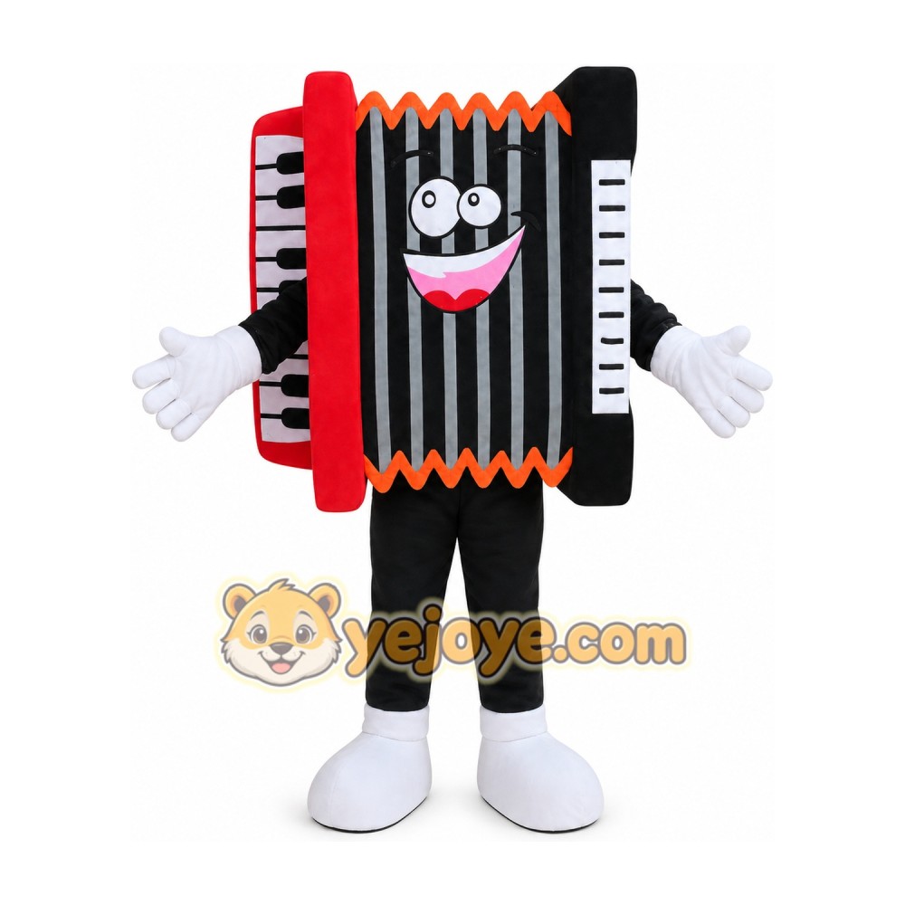 Accordion Mascot Costume for Adults Custom Logo Party Character Suit Accordion Mascot Costume for Adults Custom Logo Party Character Suit