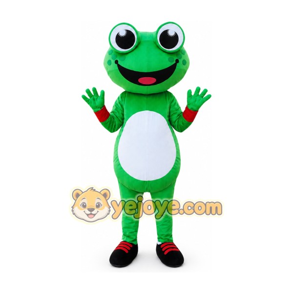Frog Mascot Costume for Adults Custom Logo Party Character Suit