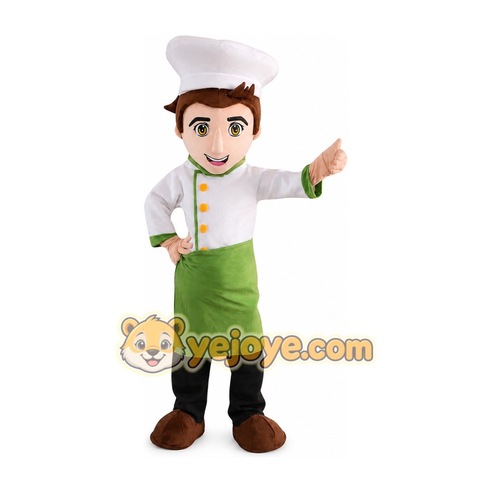 Chef Mascot Costume for Adults Custom Logo Party Character Suit