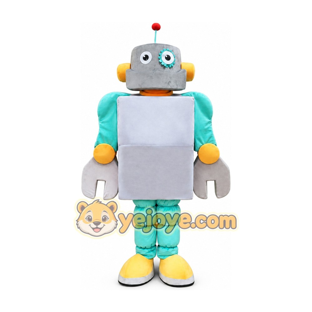 Robot Mascot Costume for Adults Custom Logo Party Character Suit