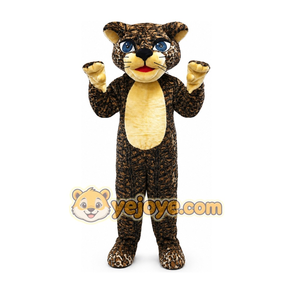 Leopard Mascot Costume for Adults Custom Logo Party Character Suit