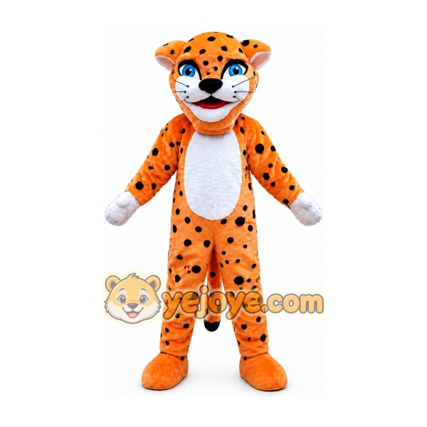Cheetah Mascot Costume for Adults Custom Logo Party Character Suit