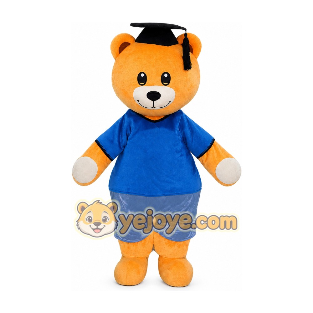 Bear Mascot Costume for Adults Custom Logo Party Character Suit
