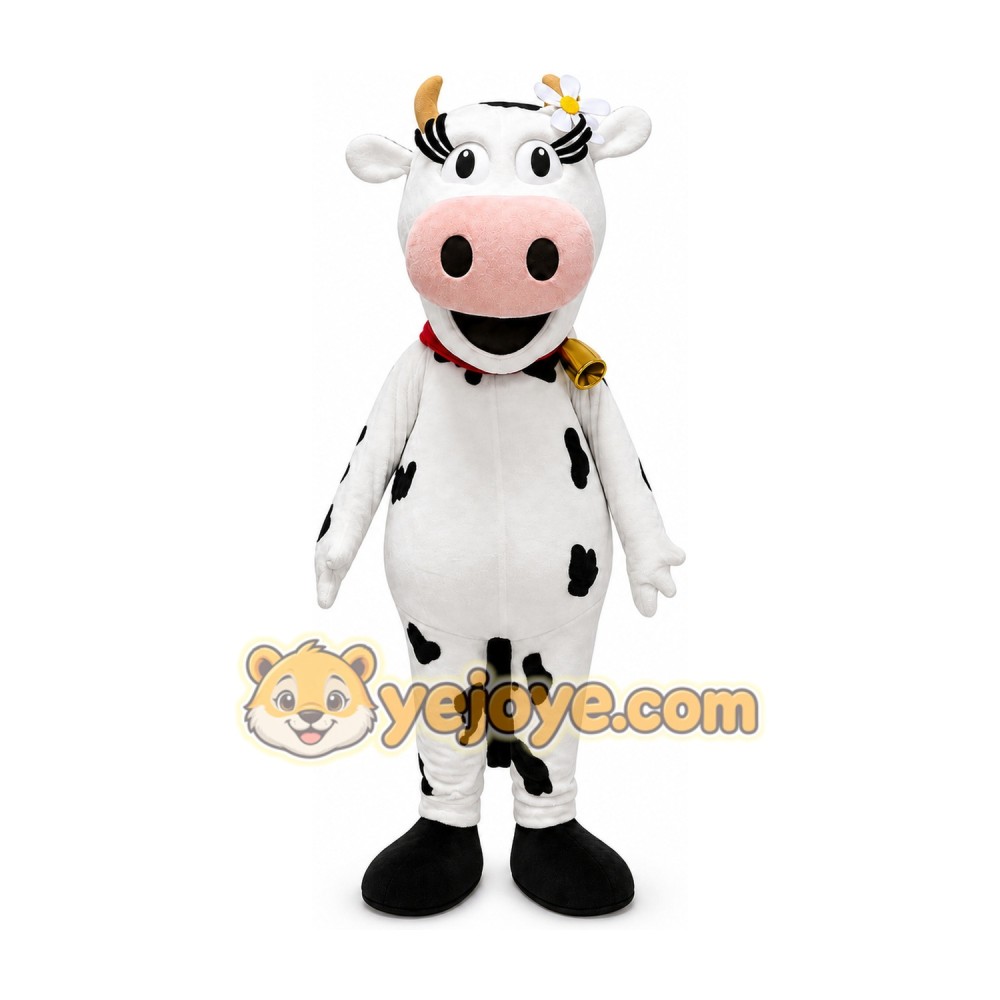 Cow Mascot Costume for Adults Custom Logo Party Character Suit