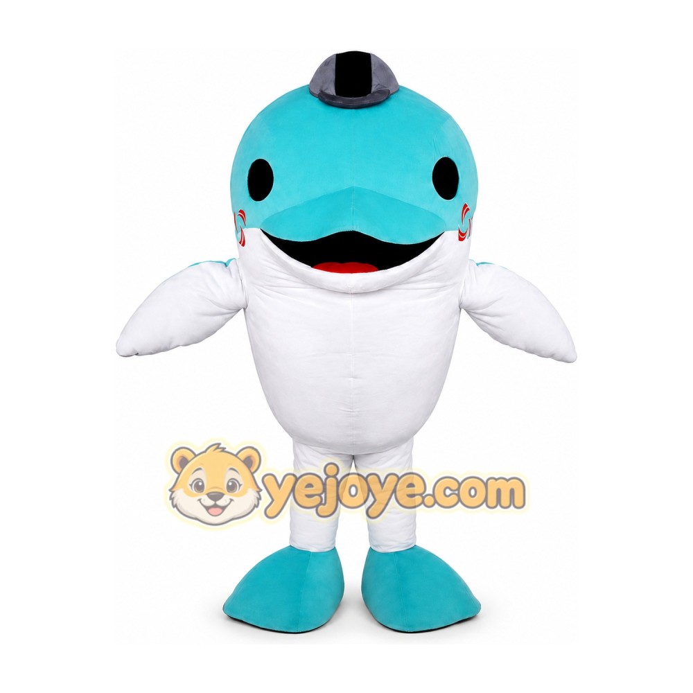 Dolphin Mascot Costume for Adults Custom Logo Party Character Suit Dolphin Mascot Costume for Adults Custom Logo Party Character Suit