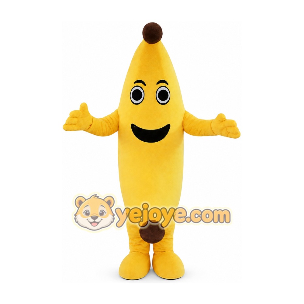 Banana Mascot Costume for Adults Custom Logo Party Character Suit Banana Mascot Costume for Adults Custom Logo Party Character Suit