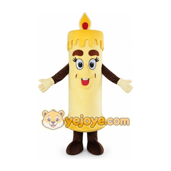 Candle Mascot Costume for Adults Custom Logo Party Character Suit