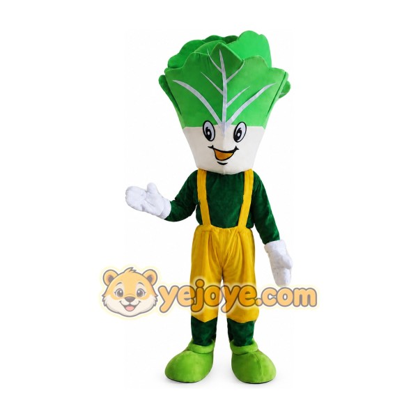 Leafy Green Vegetable Mascot Costume for Adults Custom Logo Party Character Suit