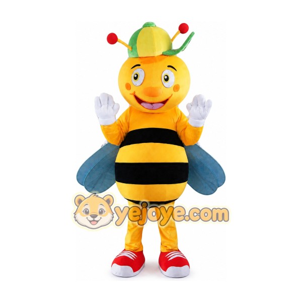 Bee Mascot Costume for Adults Custom Logo Party Character Suit