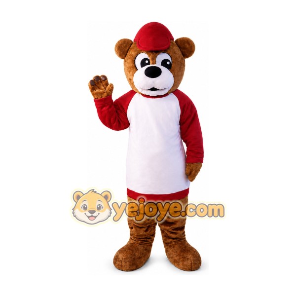 Bear Mascot Costume for Adults Custom Logo Party Character Suit