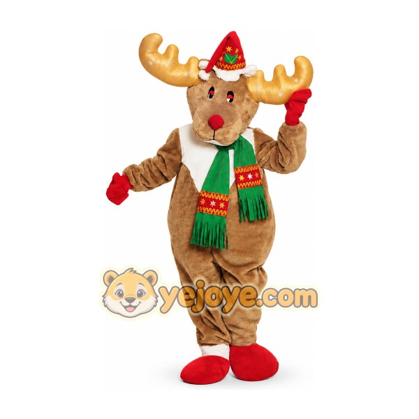 Reindeer Mascot Costume for Adults Custom Logo Party Character Suit Reindeer Mascot Costume for Adults Custom Logo Party Character Suit