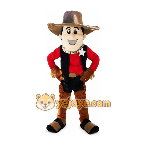 Cowboy Mascot Costume for Adults Custom Logo Party Character Suit