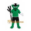 green devil Mascot Costume for Adults Custom Logo Party Character Suit