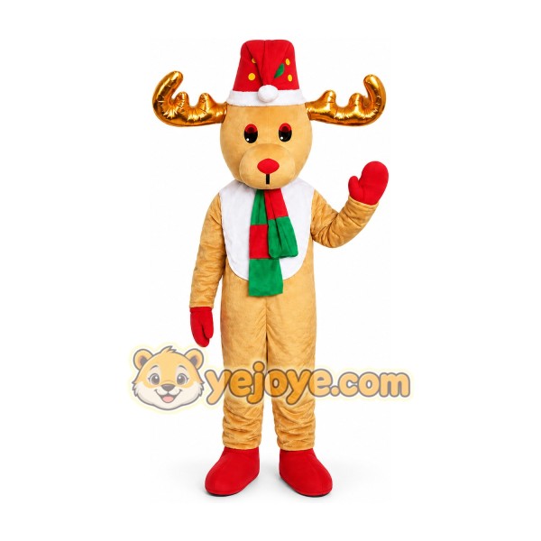 Reindeer Mascot Costume for Adults Custom Logo Party Character Suit Reindeer Mascot Costume for Adults Custom Logo Party Character Suit