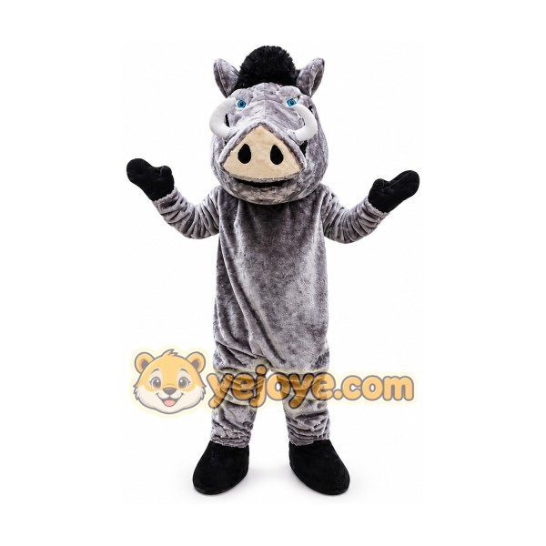 Gray Wild Boar Mascot Costume for Adults Custom Logo Party Character Suit Gray Wild Boar Mascot Costume for Adults Custom Logo Party Character Suit