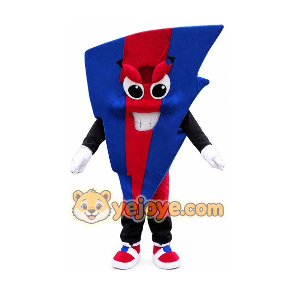 Lightning Mascot Costume for Adults Custom Logo Party Character Suit