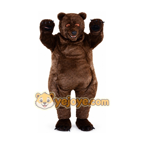 Bear Mascot Costume for Adults Custom Logo Party Character Suit
