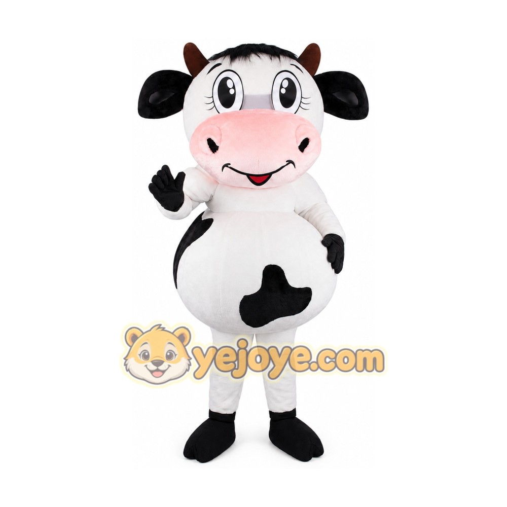 Cow Mascot Costume for Adults Custom Logo Party Character Suit