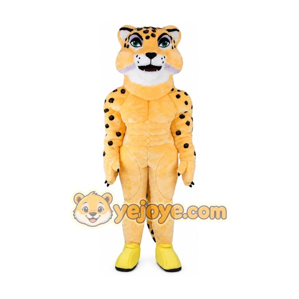 Leopard Mascot Costume for Adults Custom Logo Party Character Suit
