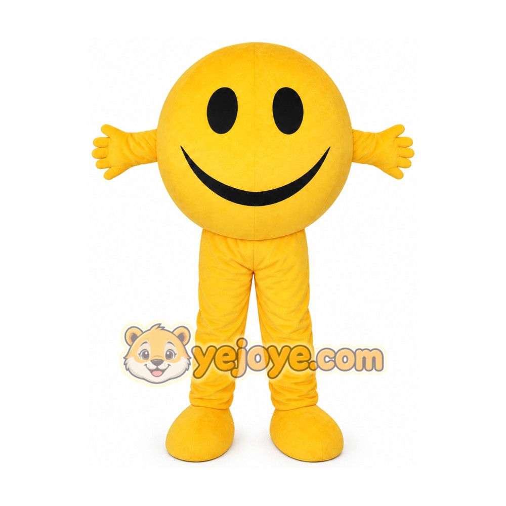 Smiley Face Mascot Costume for Adults Custom Logo Party Character Suit Smiley Face Mascot Costume for Adults Custom Logo Party Character Suit