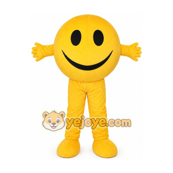 Smiley Face Mascot Costume for Adults Custom Logo Party Character Suit