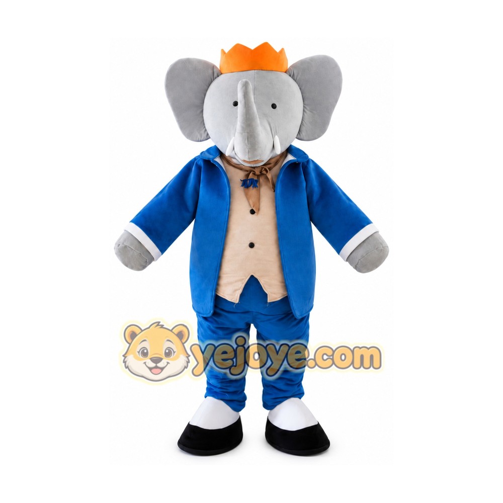 Elephant Mascot Costume for Adults Custom Logo Party Character Suit Elephant Mascot Costume for Adults Custom Logo Party Character Suit