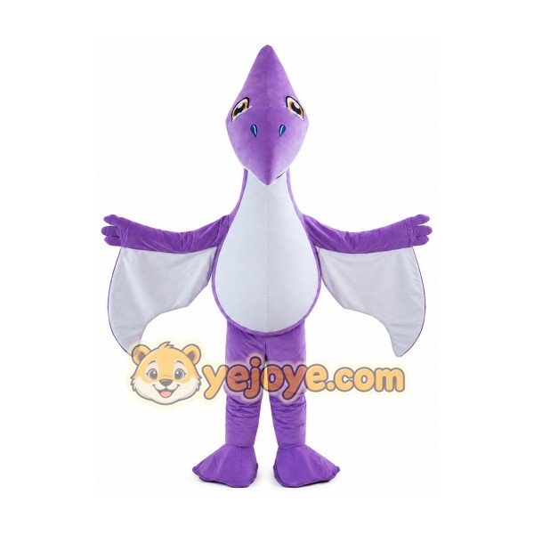 Purple Pterosaur Mascot Costume for Adults Custom Logo Party Character Suit