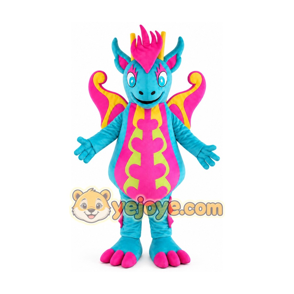 Dragon Mascot Costume for Adults Custom Logo Party Character Suit
