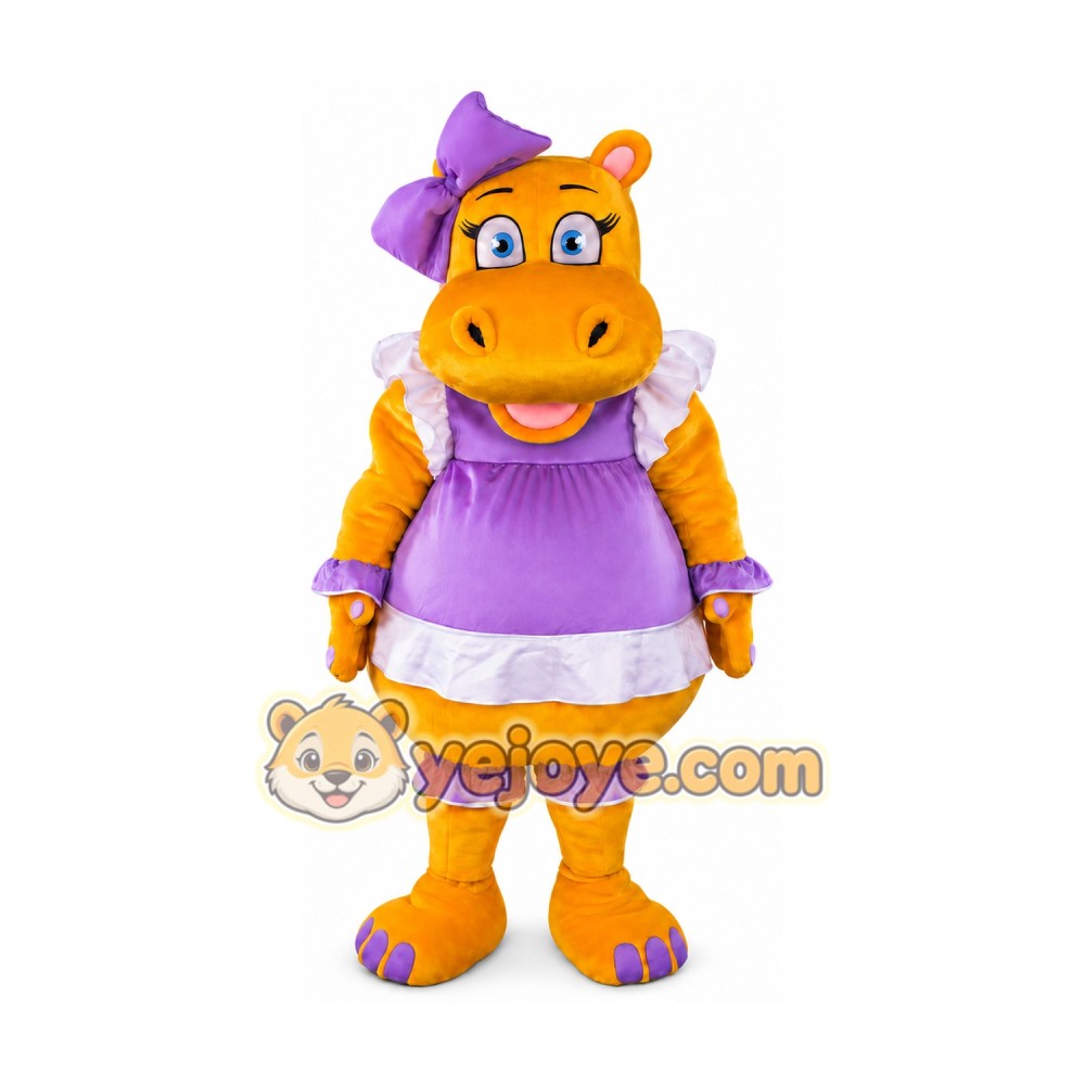 Hippo Mascot Costume for Adults Custom Logo Party Character Suit
