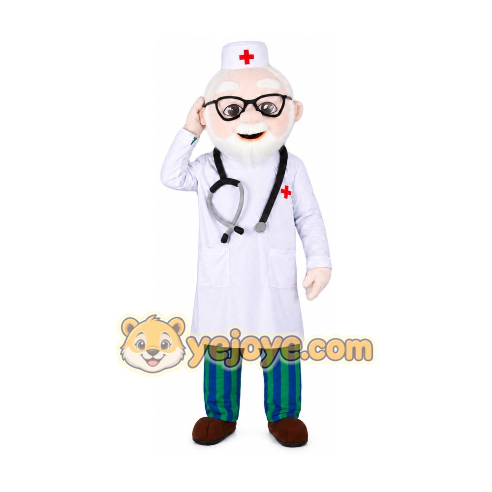 Doctor Mascot Costume for Adults Custom Logo Party Character Suit Doctor Mascot Costume for Adults Custom Logo Party Character Suit